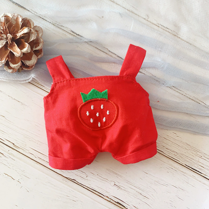 Picture of Hot selling one-shoulder bib pants 20cm cotton doll normal body fat body clothing accessories in stock