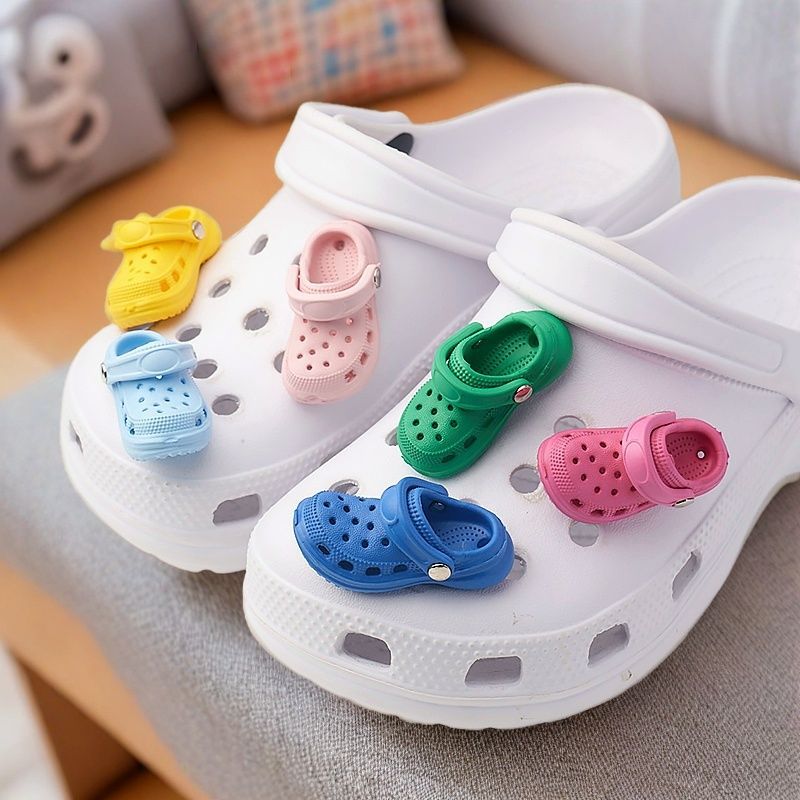 New Model Suitable for Cross Clogs DIY Cute Mini Funny Small Shoe Buckles Single Mini Accessories Stereo Shoe Flowers