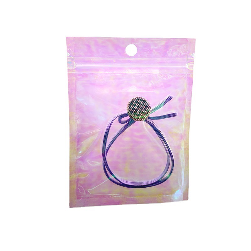 Picture of Magic Color Film Self-sealing Bag Laser Rainbow Transparent Self-sealing Bag Color-changing Jewelry Bone Bag Mobile Phone Shell Packaging Bag 12*20
