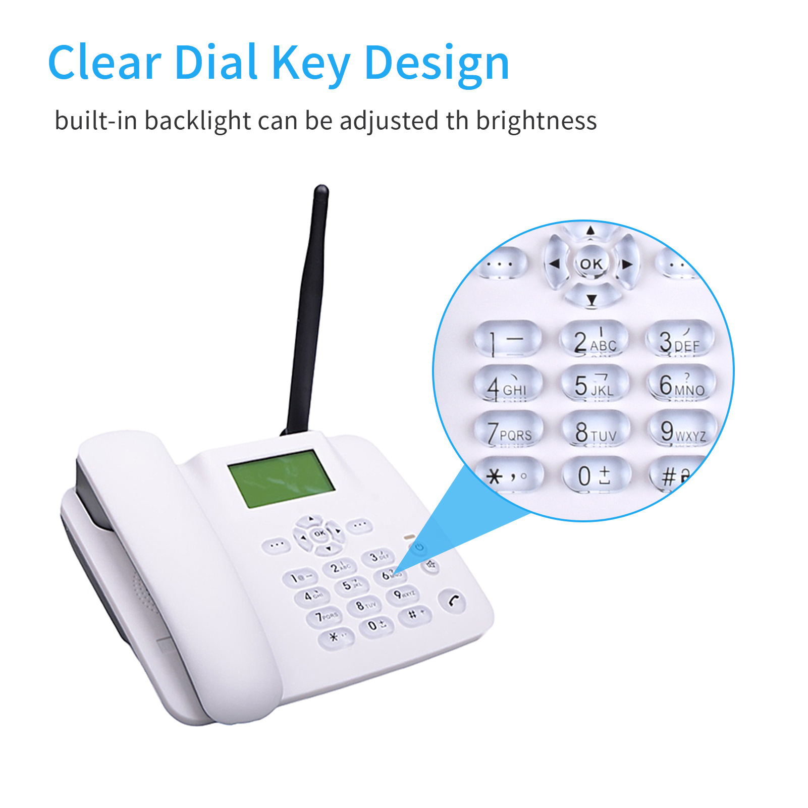 Picture of F317 Wireless Card Telephone Gsm Office Home Fm Radio Old Man Fixed Card Landline
