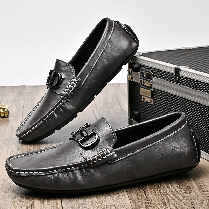 Foreign Trade Explosions Men's Fashion Breathable Casual Shoes 2024 Spring New All-match Lazy Slip-on Doug Shoes
