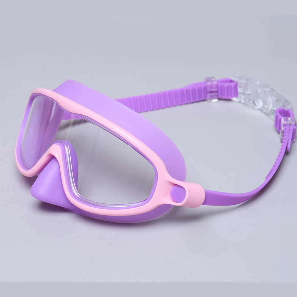 Picture of National Day and Mid-Autumn Festival Regular Delivery Children's and Adult Diving Goggles Waterproof Anti-Fog Silicone Swimming Goggles Nose Protection Swimming Goggles Equipment
