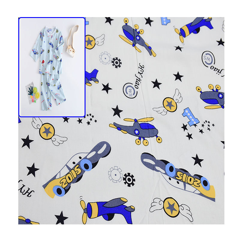 Factory wholesale rayon plain print various patterns children's summer suit women's dress fabric