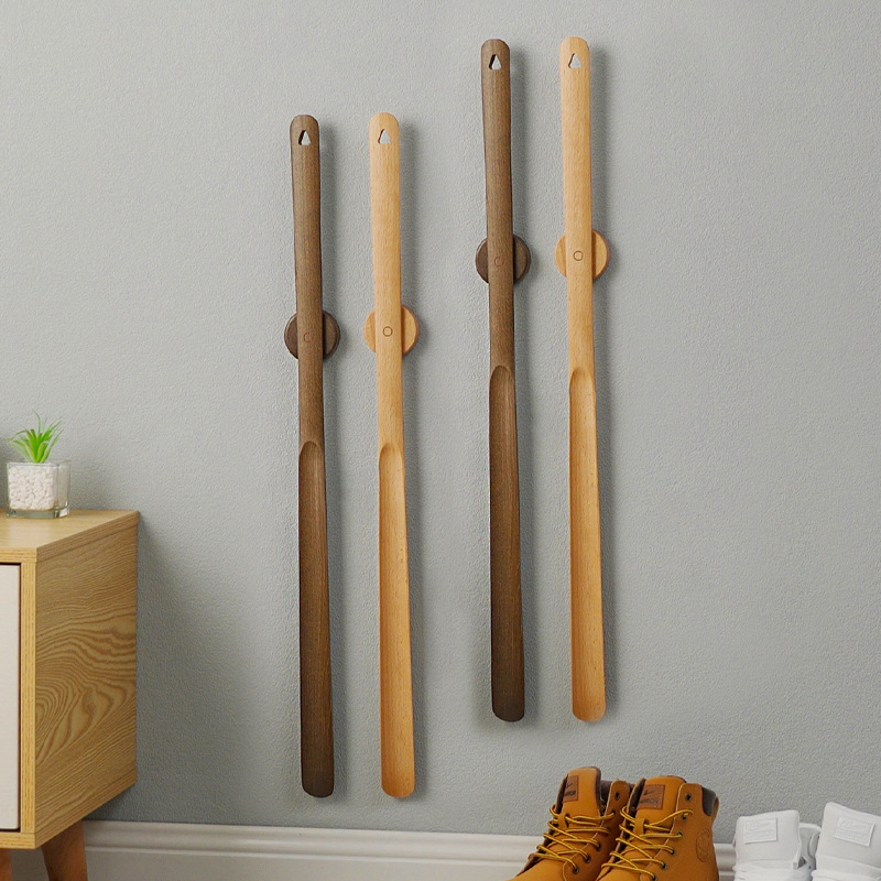 Picture of Beech Long Handle Magnetic Shoe Pull-out for the Elderly Pregnant Women Lift Shoe Stick Solid Wood Advanced Wear Shoe Artifact Shoe Pumping