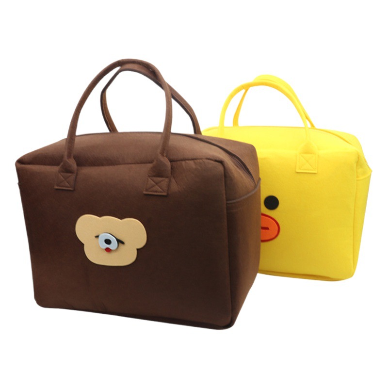 Felt Travel Bag Large Capacity Quilt Storage Bag Handbag Suitcase Luggage Bag Casual Bag Portable