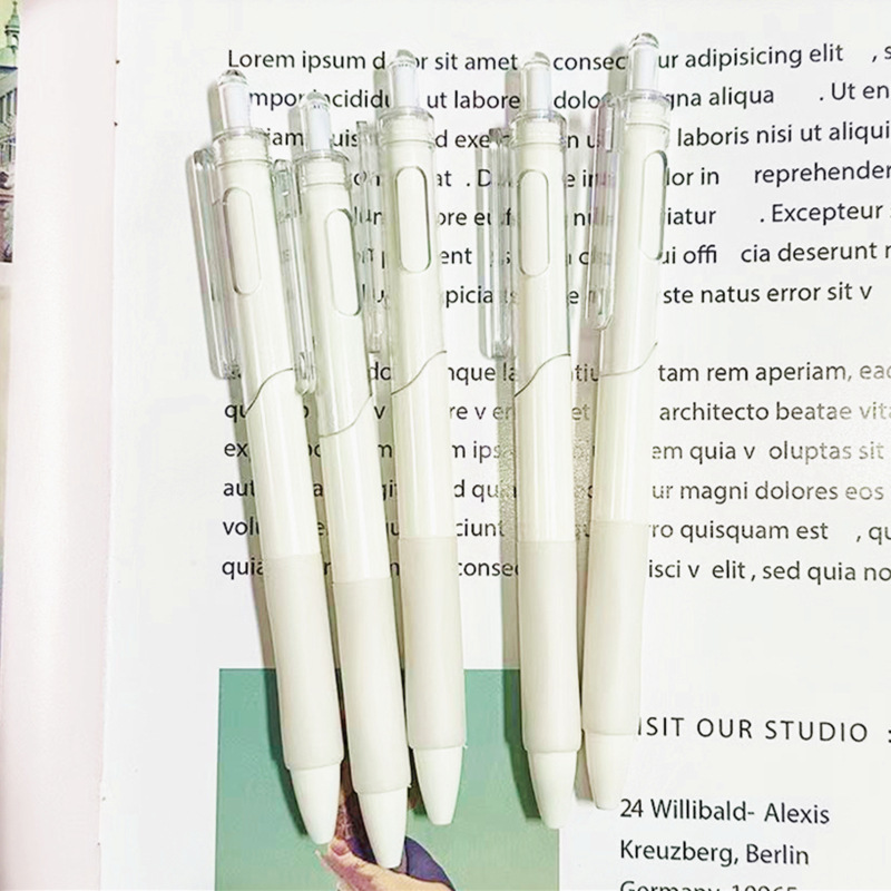 Picture of High Yan value st head brush pen small white pen gel pen office supplies student stationery sign Pen press pen wholesale