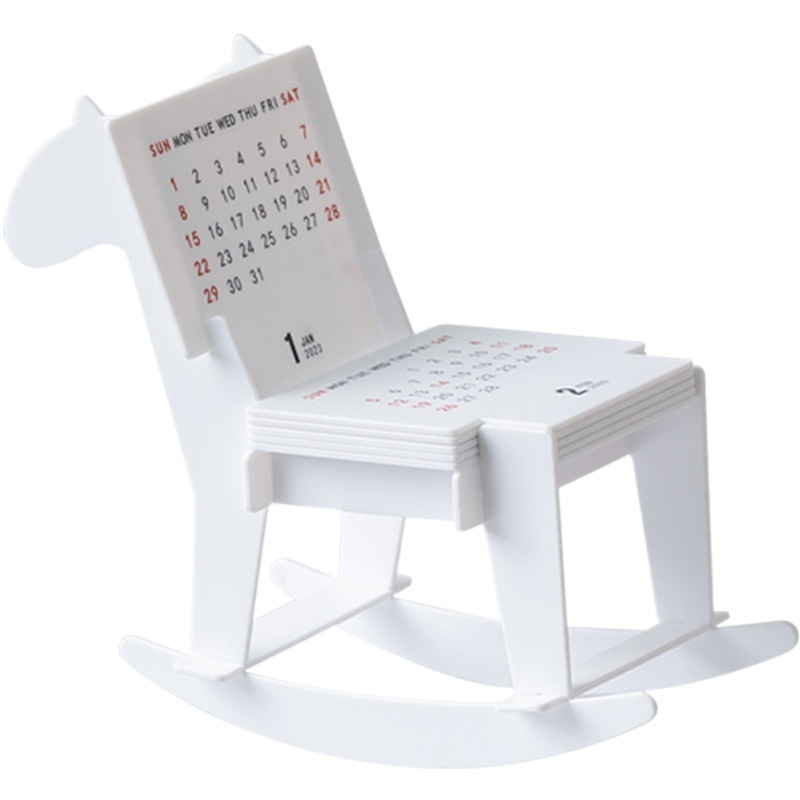 Picture of Times Good Products 2025 Small Calendar Calendar Table DIY Trojan Cartoon Desktop Building Blocks Toy Ornaments