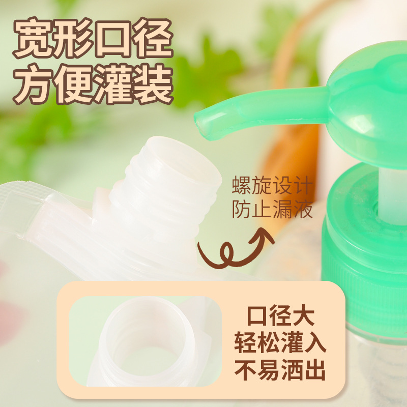 Picture of Daily Chemical Travel Bag Portable Disposable Lotion Shampoo Repackaged Shower Gel Frosted Self-Standing Flip-Top Nozzle