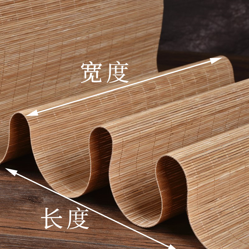 Picture of Bamboo tea mat can be cut bamboo mat bamboo mat cup mat tea curtain table flag decorative wall bamboo tea mat source factory wholesale