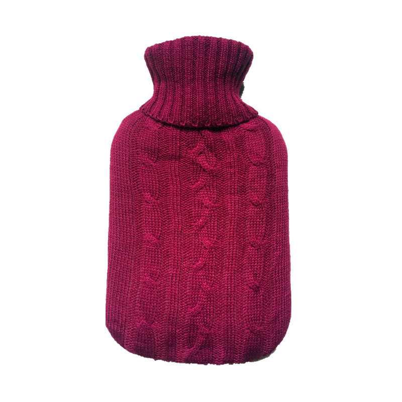 Picture of 2000ml hot water bag knitted cover large cloth cover water-filled hot water bag flannel bag super soft knitted insulation