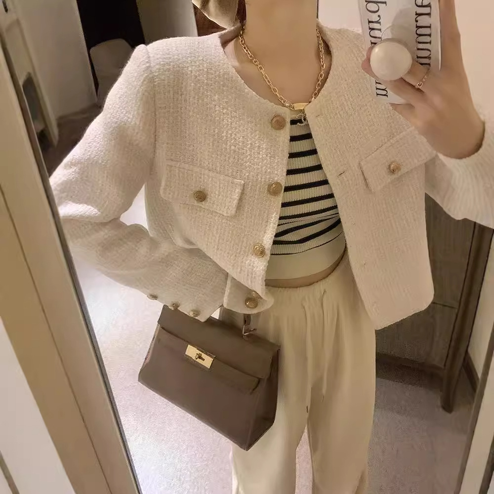 Picture of Cross-border Thickened Short Chanel Style Coat Women's New French High-end Sense Frying Street Elegant All-match Top Trendy