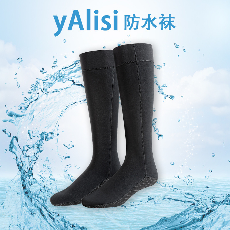 3MM thick diving socks waterproof socks men's long snorkeling socks free diving swimming warm cold-proof non-slip Beach women