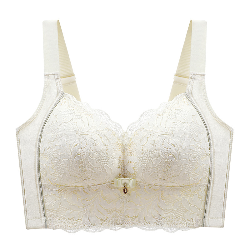Picture of Large Chest Shown Small Underwear Women's Thin Full Cup Gather-up Auxilary Breast Correction Anti-sagging Anti-expansion plus size Bra