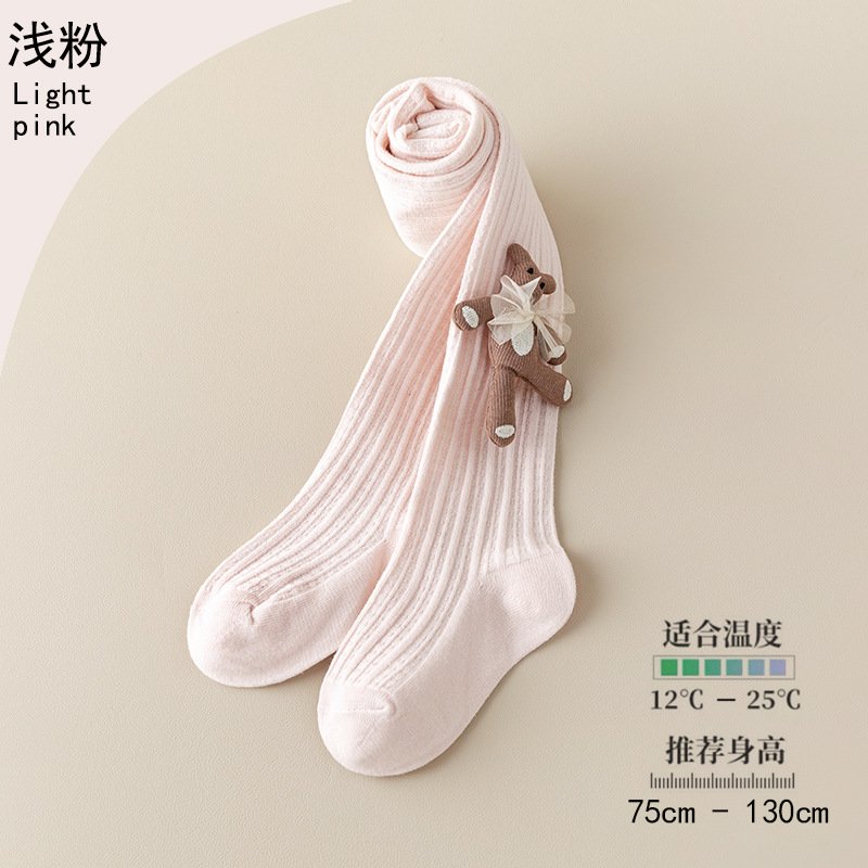 Picture of 0-10 years old children's pantyhose wholesale spring and autumn girls' pantyhose Class a cotton dragonfly wings knot children's pantyhose