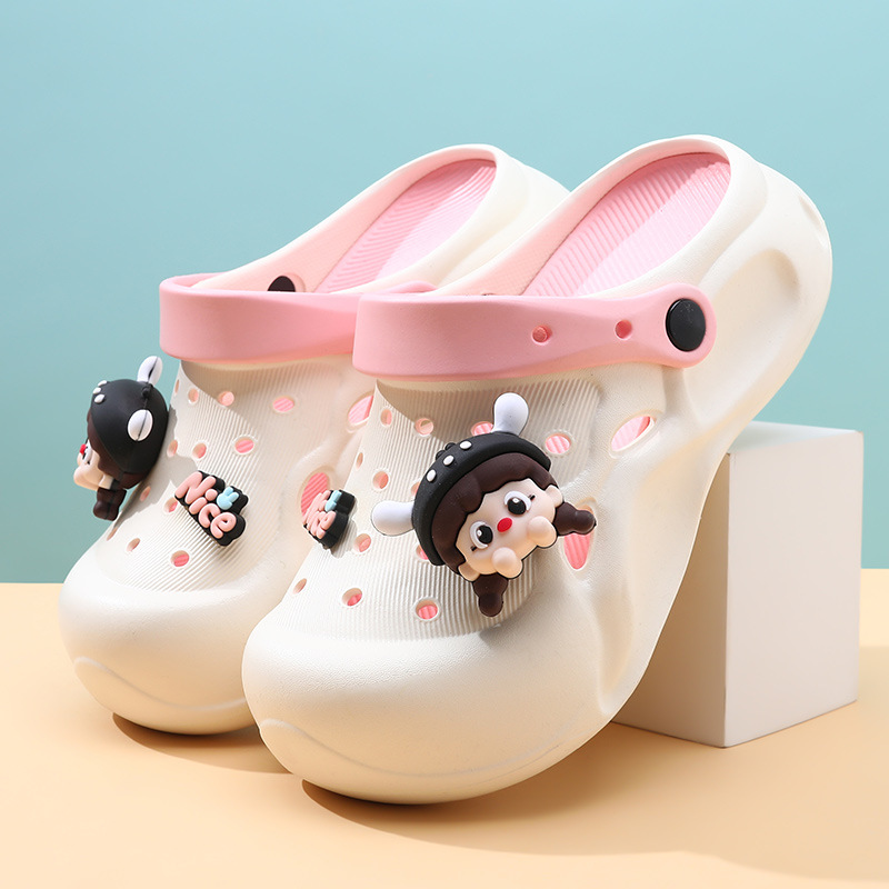 Summer Outer Wearing Eva Hole Shoes Women's New Thick Sole Deodorant Cute Girl's Slippers Heightened Diy Sandals