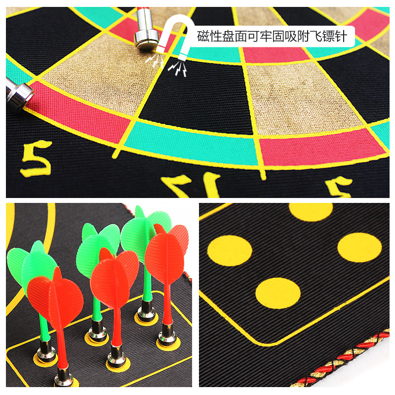 Picture of Manufacturer Wholesale Dart Board Set Children's Toys Indoor Home Entertainment Dart Target Double-Sided Magnetic Dart Board