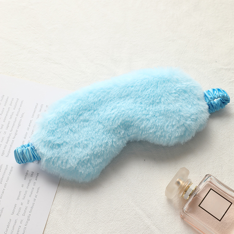 Picture of Rabbit Fur Blackout Sleep Eye Mask, Breathable, Skin-Friendly Plush Eye Mask, Autumn and Winter Ice Pack Style, Cute Home Eye Mask Wholesale