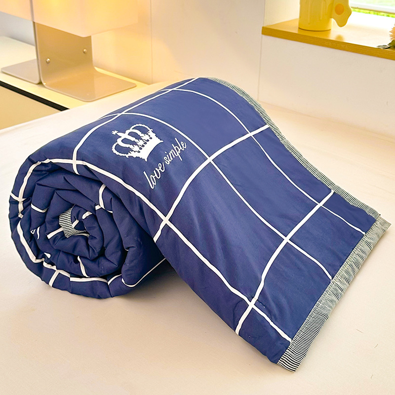 Picture of 2025 New Non-pure Cotton Summer Cool Quilt Pure Cotton Cotton Air-conditioning Quilt Summer Quilt Summer Thin Quilt Core Machine Washable