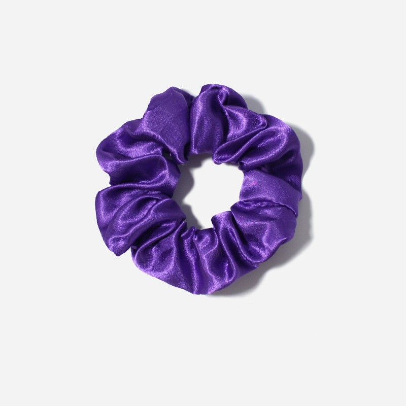 Picture of European and American Cross-Border Solid Color Large Intestine Hair Ring Foreign Trade Style Satin Head Flower Korean Style Headband Hair Accessories Head Rubber Band Wholesale