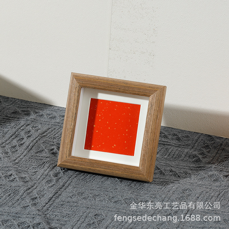 Picture of Factory wholesale calligraphy blank photo frame new Chinese long framed Chinese painting calligraphy frame puzzle wall hanging photo frame