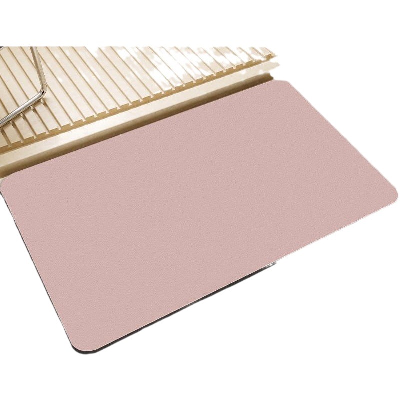 Solid Color Simple Floor Mat Diatom Mud Style Floor Mat Entry Door Mat Bathroom Floor Mat Bathroom Water-Absorbent Quick-Drying Foot Mat