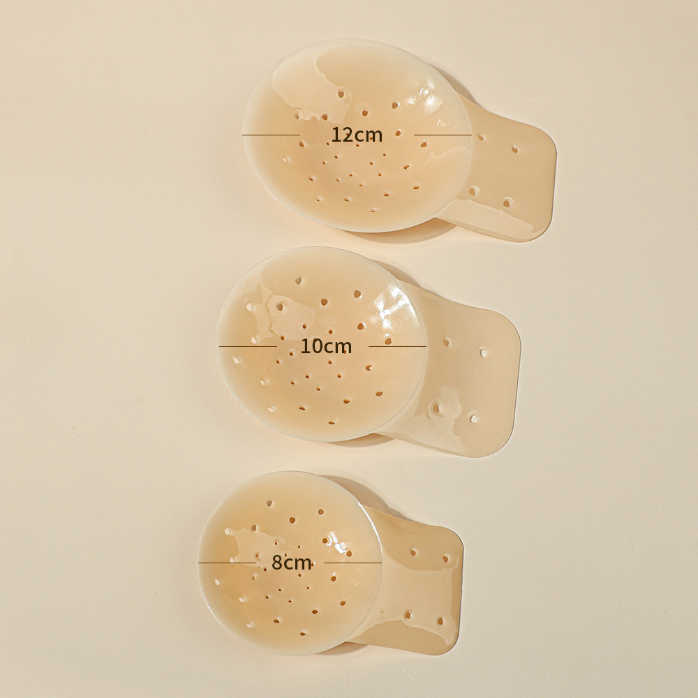 Anti-Bump Invisible Cuttable Bra Flat Mouth Pull-Up Bra for Women Ultra-Thin Wedding Dress Backless Seamless Silicone