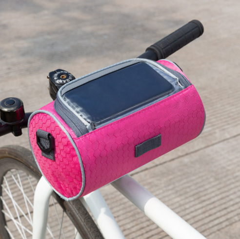 Picture of Mountain Bike Front Bag Waterproof Touch Screen Mobile Phone Bag Large Capacity Shoulder Crossbody Bicycle Bag Cycling Bag