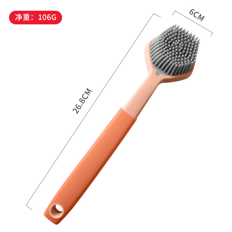 Picture of Silicone Pot Washing Brush, Dishwashing Brush, Kitchen Tools, Silicone Cleaning Brush, Non-Stick Pot Brush, Chopsticks, Dishes, Kitchen Utensils