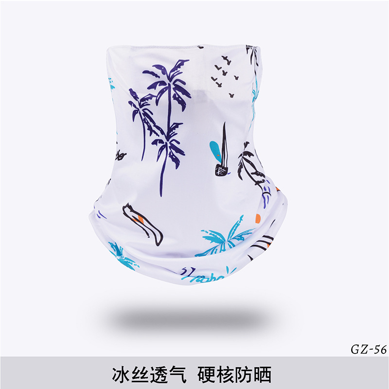 Picture of Outdoor ice silk mask changeable ear scarf men's and women's bicycle riding hood collar sun protection scarf summer