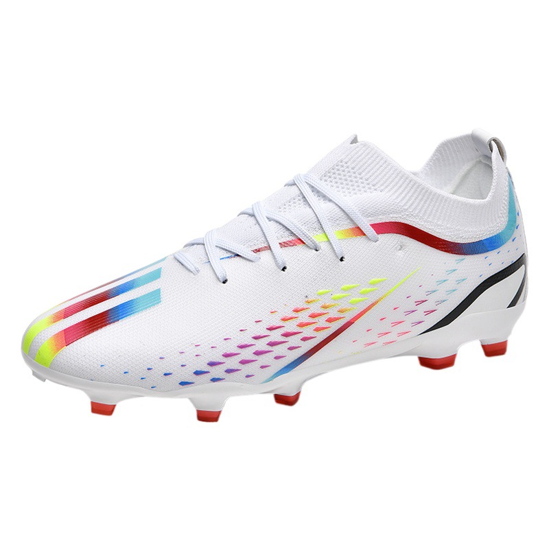 Cross-Border World Cup football shoes wholesale competition shoes long spikes football Men's low-top leather feet sneaker