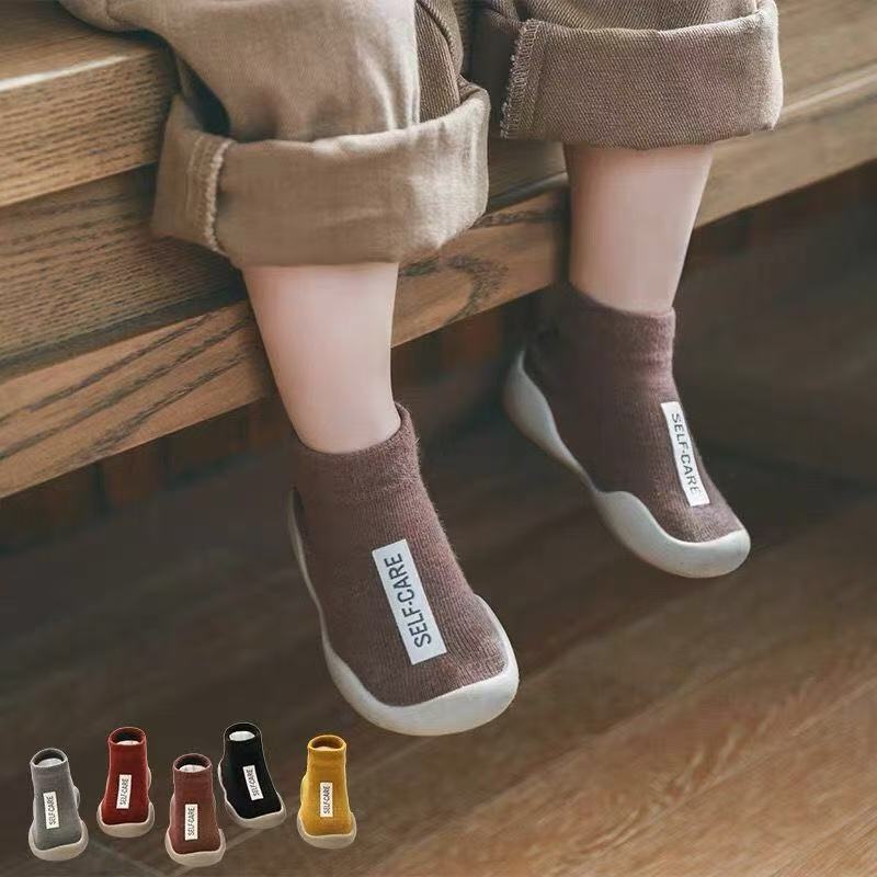 Baby Toddler Shoes Soft Sole Non-slip Spring and Autumn Baby Socks Shoes Indoor and Outdoor Walking Early Education Infant Breathable Shoes and Socks