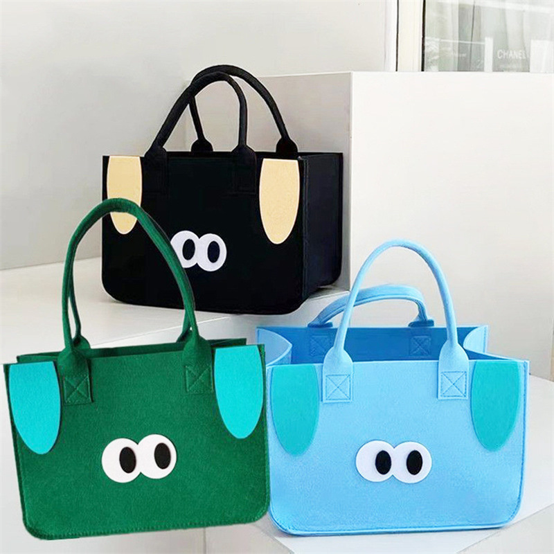 New Felt Bag Large Capacity Tote Bag Simple Fashion Shopping Bag Shoulder Handbag Advertising Gift Portable