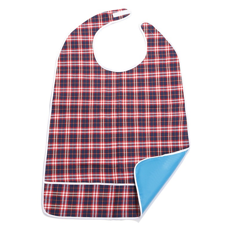 Picture of Four Seasons Adult Bib Double-Layer Waterproof Widened Large Eating Bib Saliva Towel Special Apron Bib for the Elderly