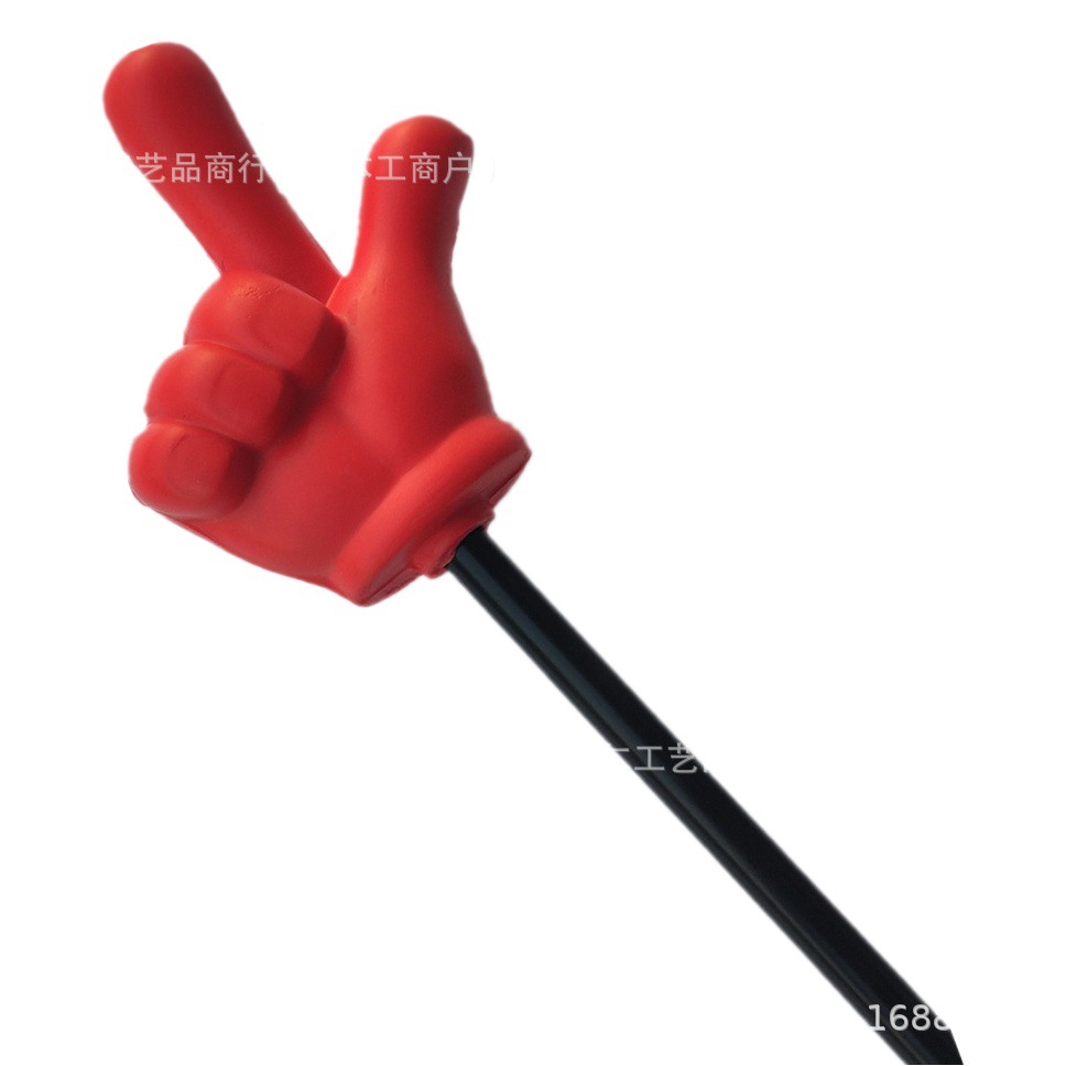 Fingering to See the West Wedding Pu Small Hand Stone Scissors Cloth Like Game Pole Toy Gun Hand Index Finger Props Trick