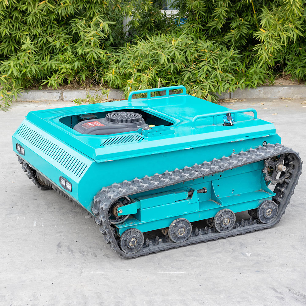 Exported to Southeast Asia Oil-electric hybrid remote control lawn mower multi-function embankment weeder mountain reclamation lawn mower