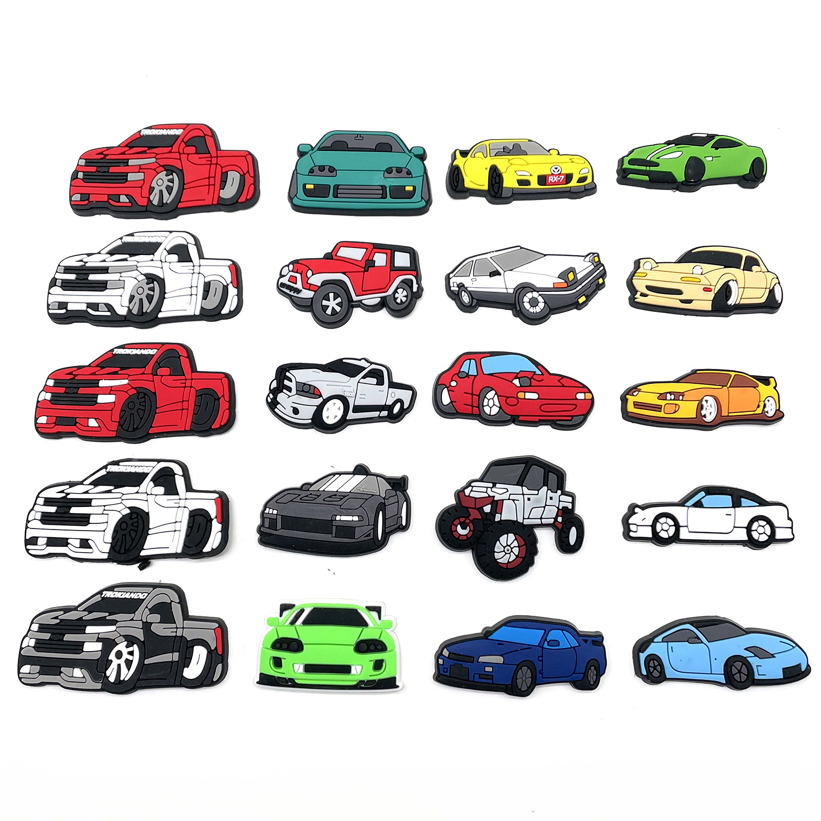 20 sets of car hole shoes croc decorative buckle shoe flower shoe buckle