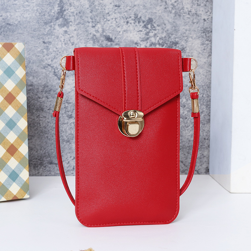 Picture of Touchscreen Mobile Phone Coin Purse Women's New Fashionable Multi-function Korean Style Fashionable Shoulder All-match Simple Crossbody Bag