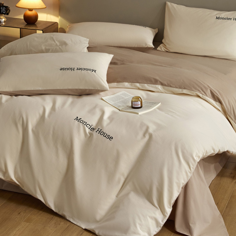 Picture of Light luxury cotton sanding four-piece set thickened high quality 100 cotton autumn and winter wholesale bed linen bedding