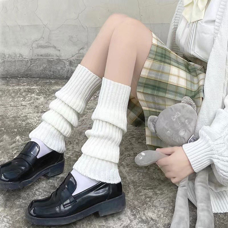 Women's Japanese Lolita Leg Sleeve Long Barrel Autumn Calf Hot Girl Winter Jk Socks Spring and Autumn Stacked Socks