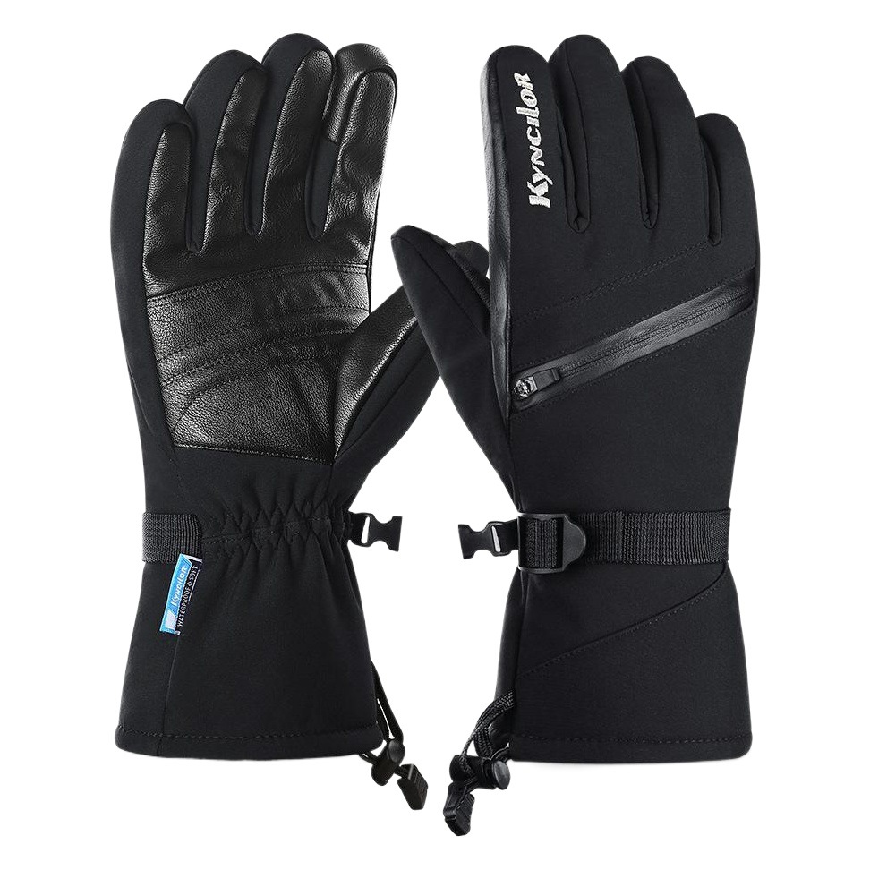 Outdoor sports autumn and winter men and women riding thick ski gloves fleece-lined warm touch screen gloves in stock wholesale