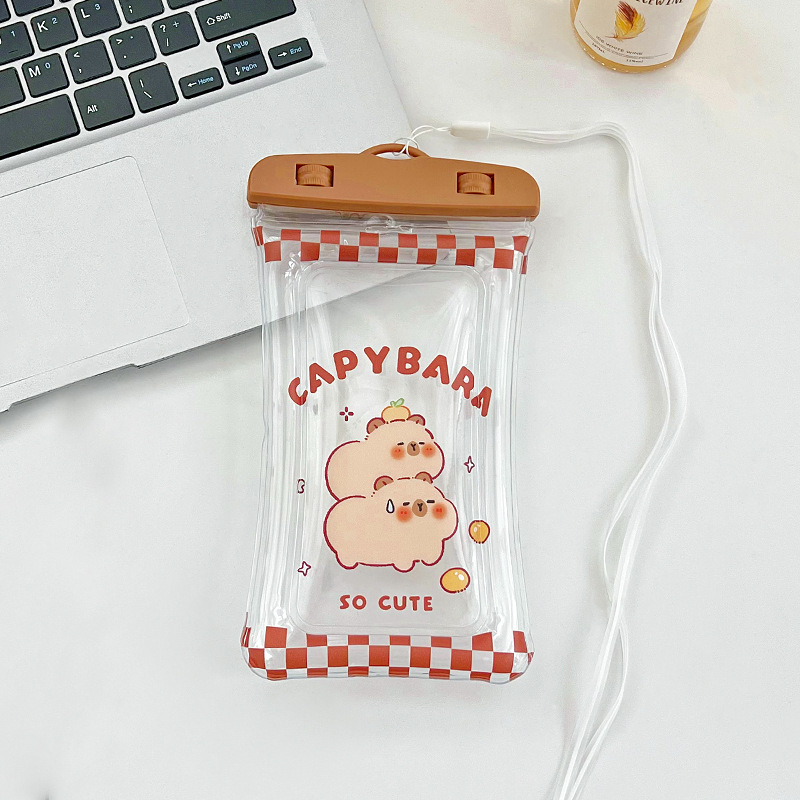 Picture of Lovable Kabibala Mobile Phone Waterproof Bag Cartoon Airbag Floating Touchscreen Protective Cover Swimming Mobile Phone Bag