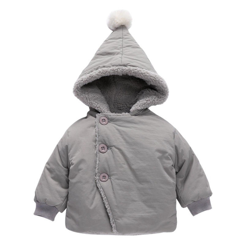 2025 New Children's Autumn and Winter Jackets Plus Velvet Warm Baby Cotton Clothes Easiest for Match Thickened Cotton Jackets for Boys and Girls in Stock