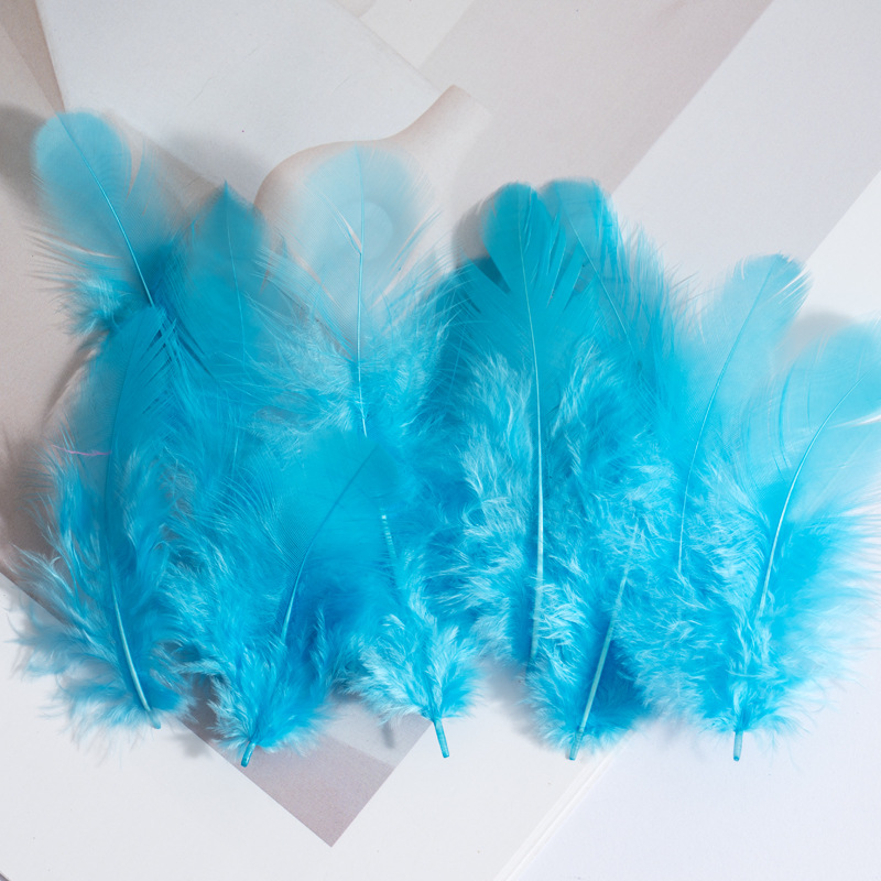 Picture of Colorful Small Feather Turkey Feather DIY Crafts Jewelry Decoration Wave Ball Gift Box DIY Filling Material