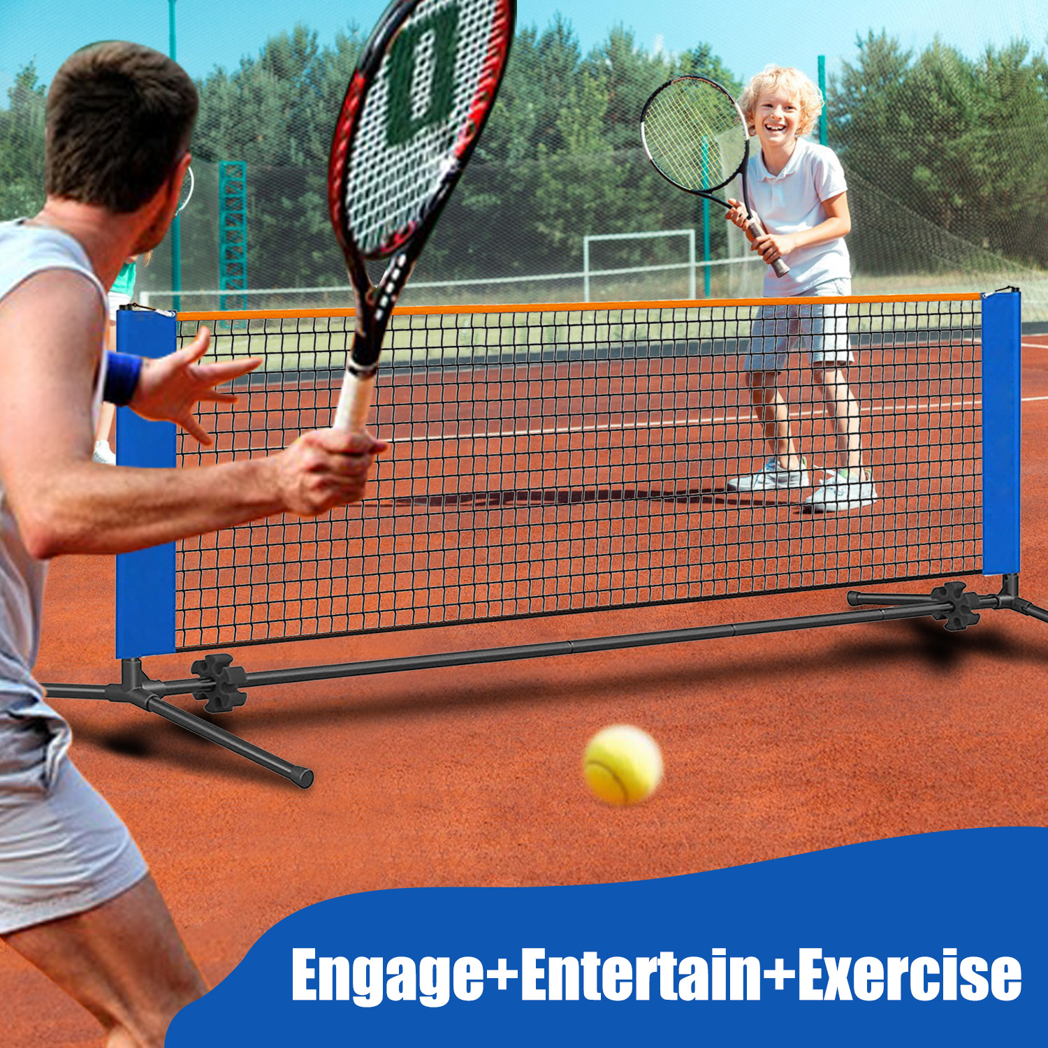 Picture of Amazon Metalframepickleballnet Portable Pickleball Net Rack Tennis Net Rack Cover Outdoor
