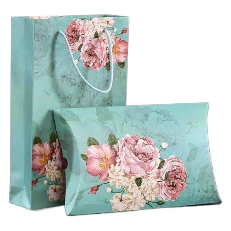 Manufacturer's New Scarf Gift Box Gift Bag Packaging Paper Handbag Scarf Gift Packaging Bag Wholesale Folding Paper Box