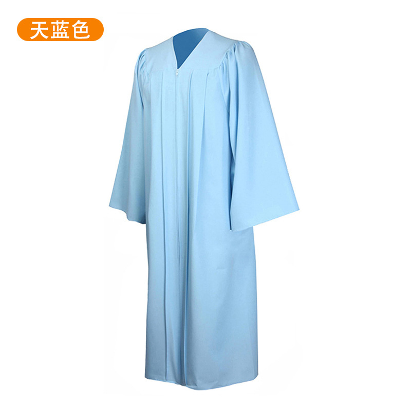 Picture of 2025 New Woven American Graduation Adult Academic Clothing Single Robe Master's Clothing Doctor's Clothing Wholesale