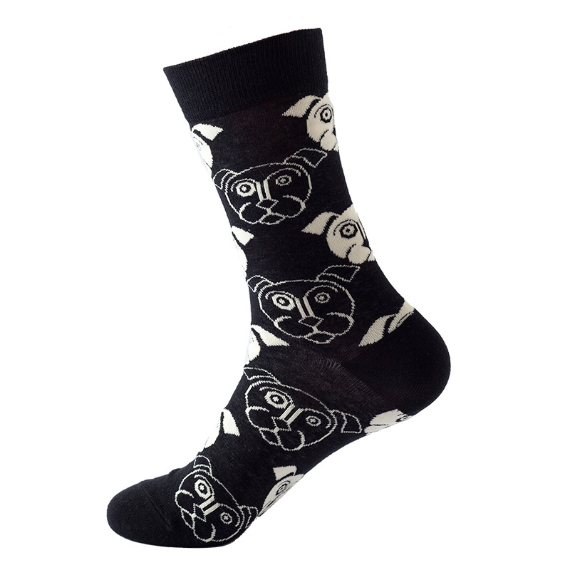 Picture of New Amazon Mid-Calf Socks for Men, Cotton, Women's European and American Ins Style Autumn and Winter Internet Celebrity Trendyy Socks Wholesale