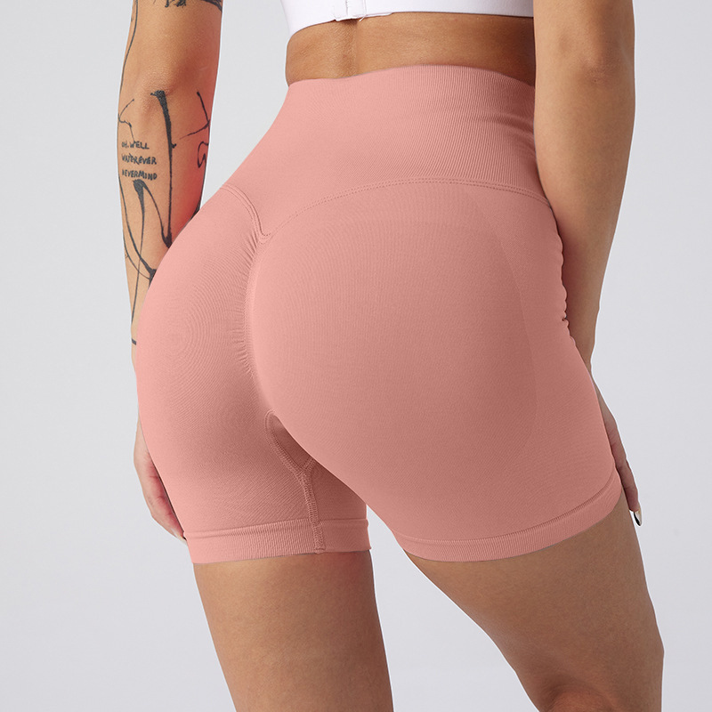 Picture of Summer New High-Waisted Butt-Lifting Fitness Pants for Women, Sports Tummy Control Cycling Leggings, Peach Butt Yoga Shorts
