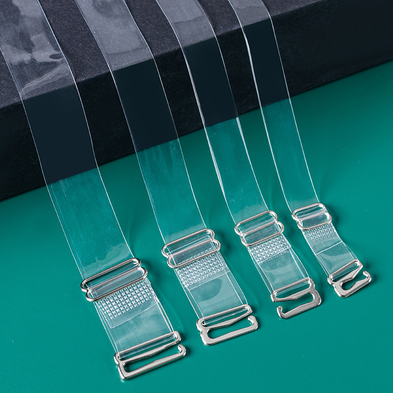 Picture of in stock universal widened transparent shoulder strap underwear invisible strap bra replacement non-slip crystal strap hook tube chest cross-border