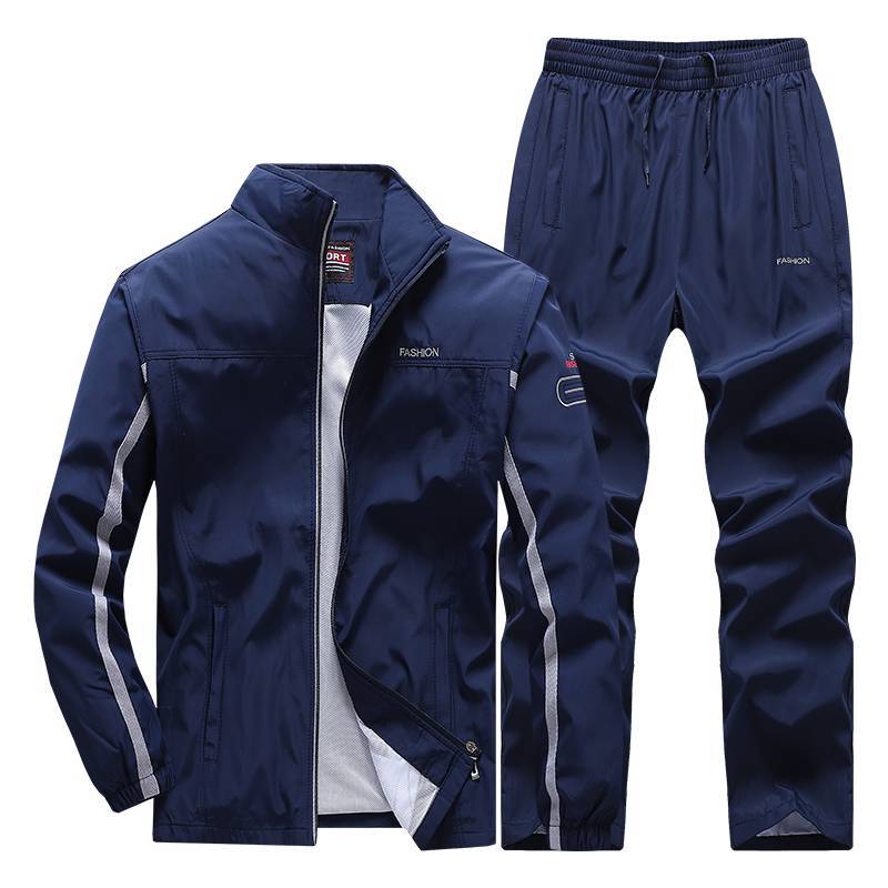 Spring and Autumn 2024 polyester suit men's sportswear sportswear jacket casual composite peach skin fabric